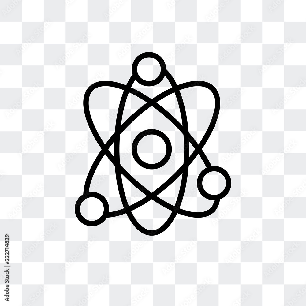 Poster physics icon isolated on transparent background. modern and editable physics icon. simple icons vect