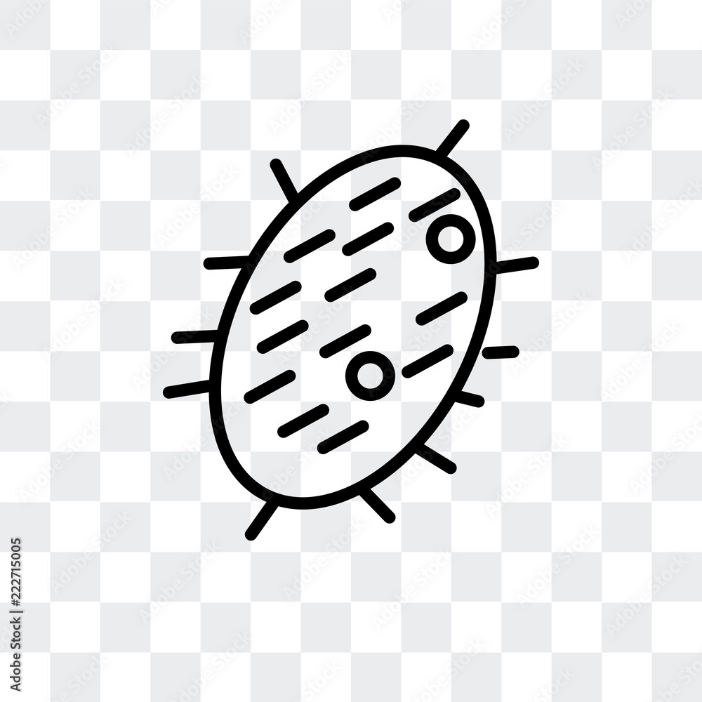 Poster microorganisms icon isolated on transparent background. modern and editable microorganisms icon. sim