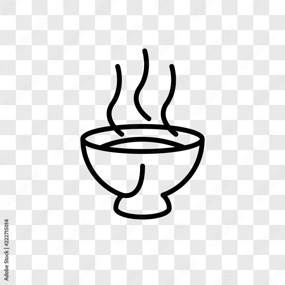 Poster soup icons isolated on transparent background. modern and editable soup icon. simple icon vector ill