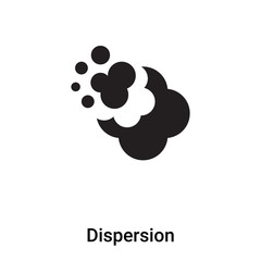 Dispersion icon vector isolated on white background, logo concept of Dispersion sign on transparent background, black filled symbol