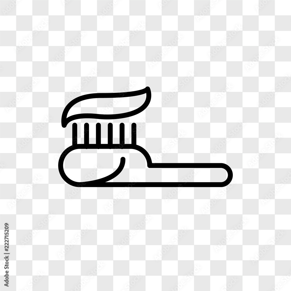 Poster toothpaste icons isolated on transparent background. modern and editable toothpaste icon. simple ico