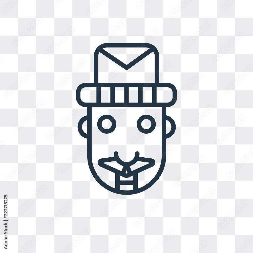 Poster nutcracker icon isolated on transparent background. modern and editable nutcracker icon. simple icon