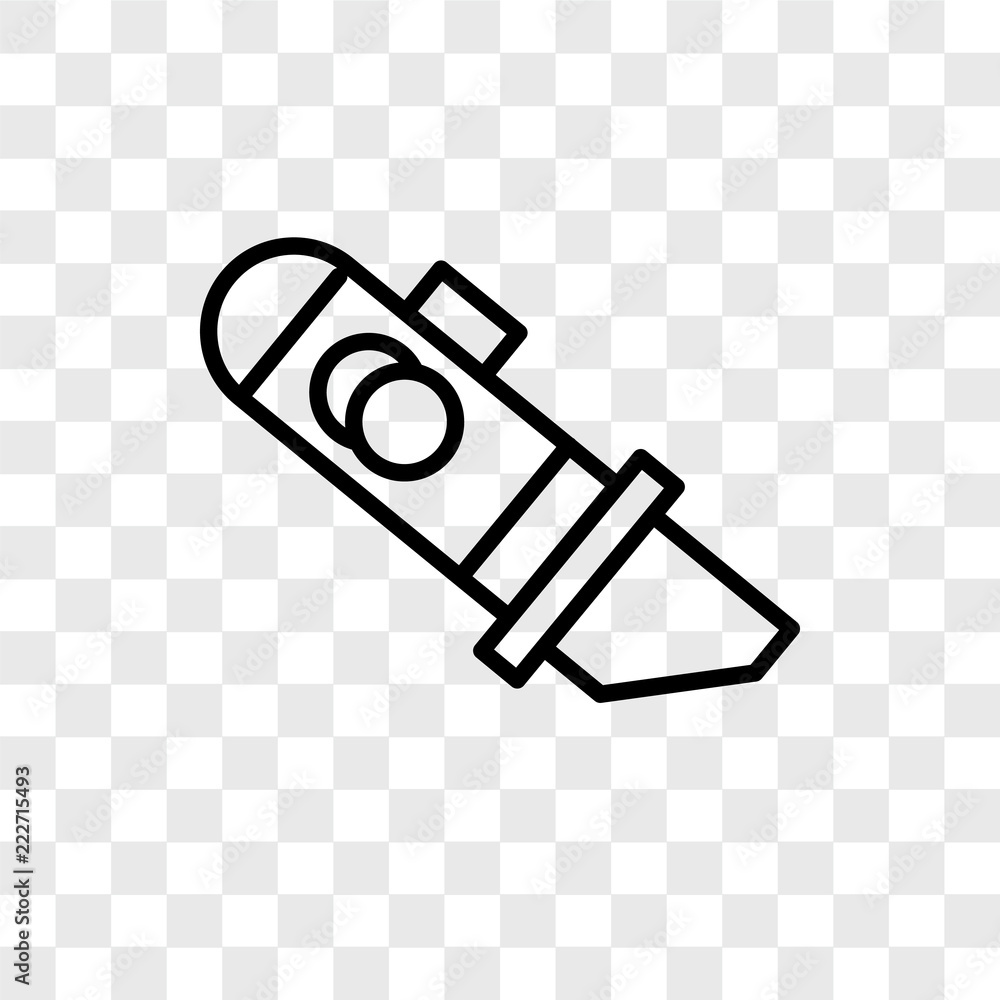 Poster cutter icons isolated on transparent background. modern and editable cutter icon. simple icon vector
