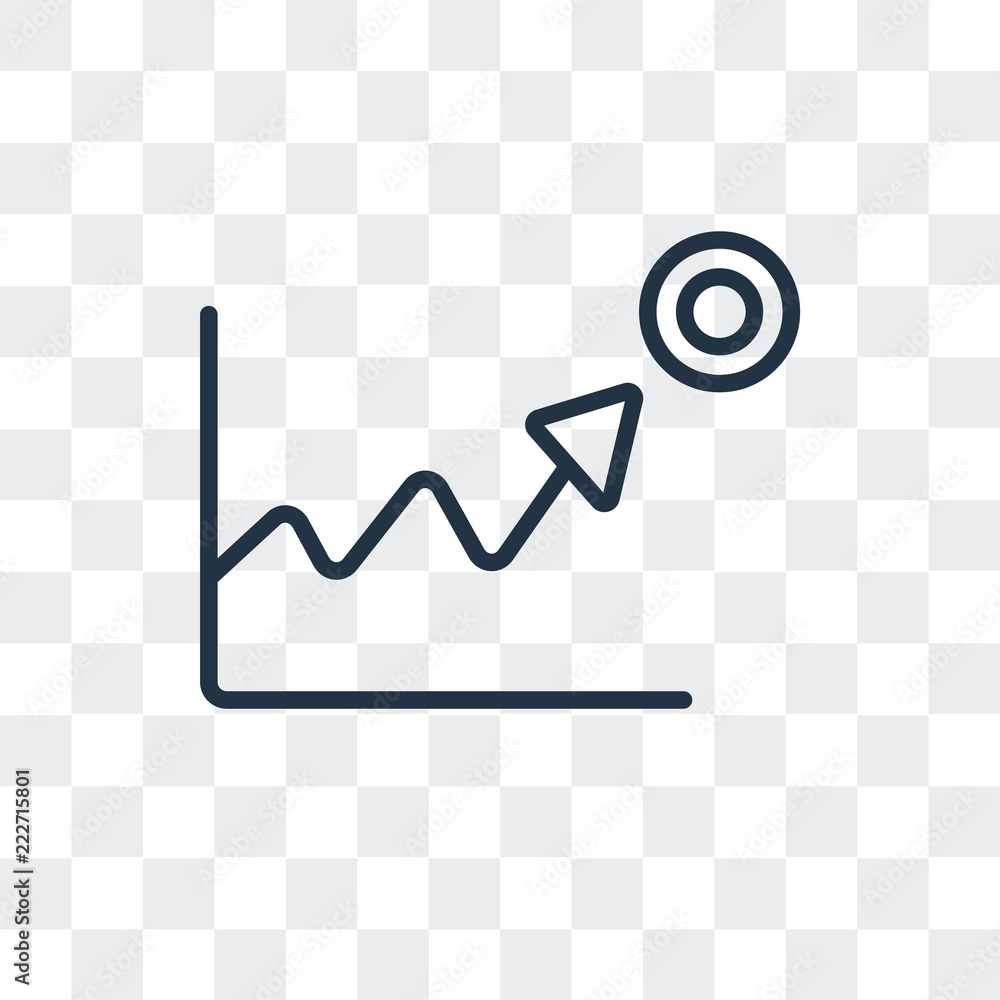 Aufkleber stats icon isolated on transparent background. modern and editable stats icon. simple icons vector i