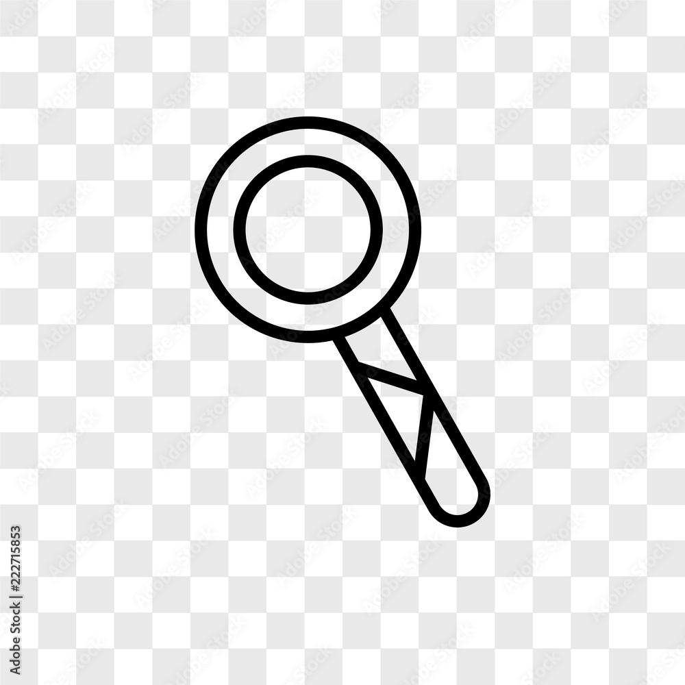 Poster loupe icons isolated on transparent background. modern and editable loupe icon. simple icon vector i