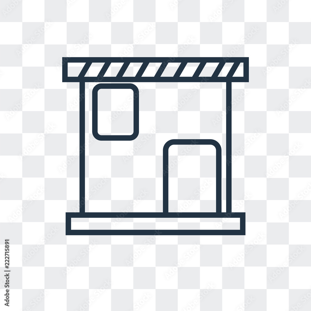 Poster store icon isolated on transparent background. modern and editable store icon. simple icons vector i