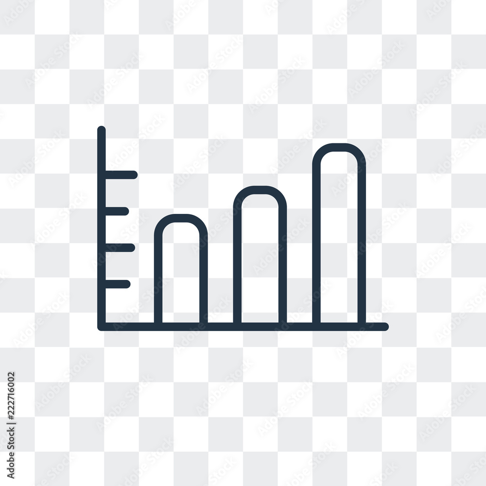 Poster stats icon isolated on transparent background. modern and editable stats icon. simple icons vector i