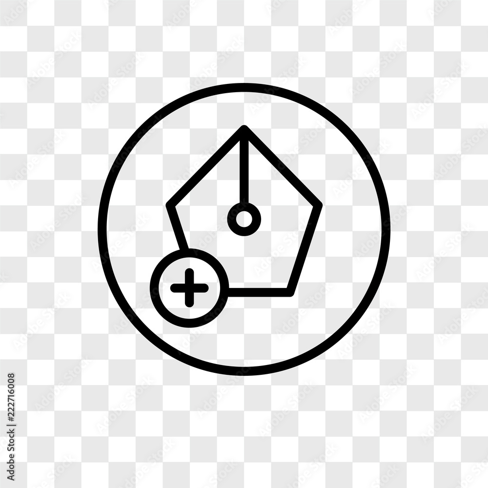 Poster pen icons isolated on transparent background. modern and editable pen icon. simple icon vector illus