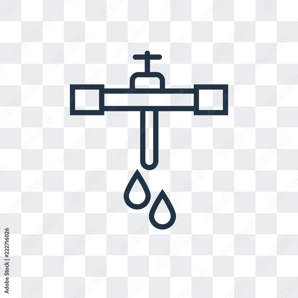 Poster pipe icon isolated on transparent background. modern and editable pipe icon. simple icons vector ill