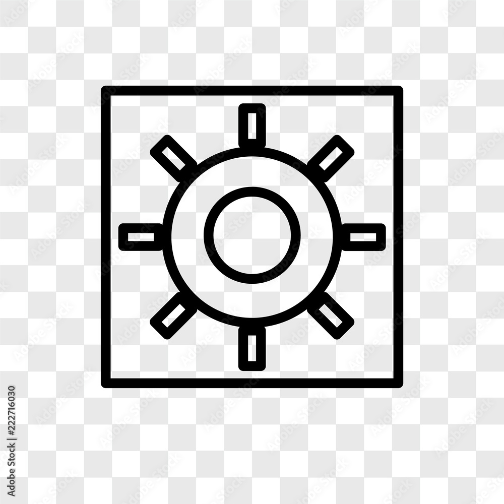 Poster brightness icons isolated on transparent background. modern and editable brightness icon. simple ico