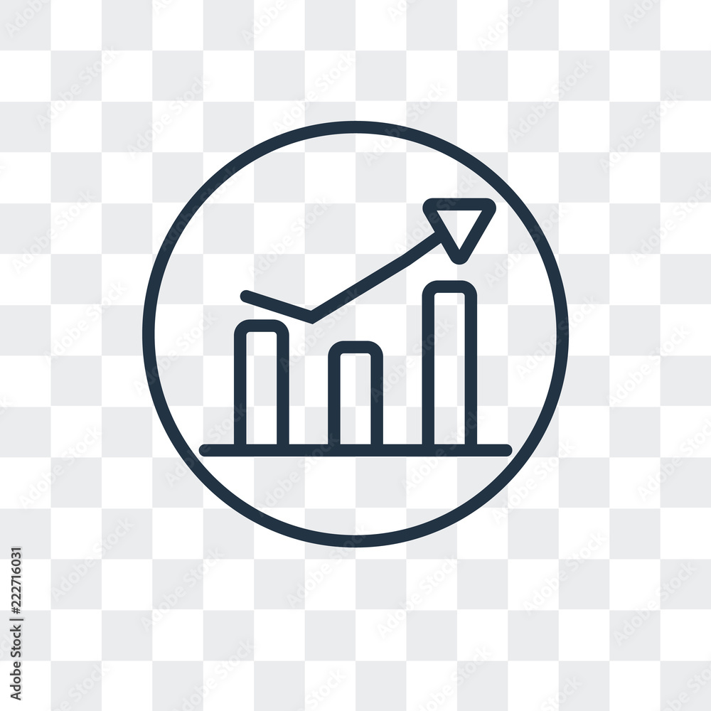 Poster stats icon isolated on transparent background. modern and editable stats icon. simple icons vector i