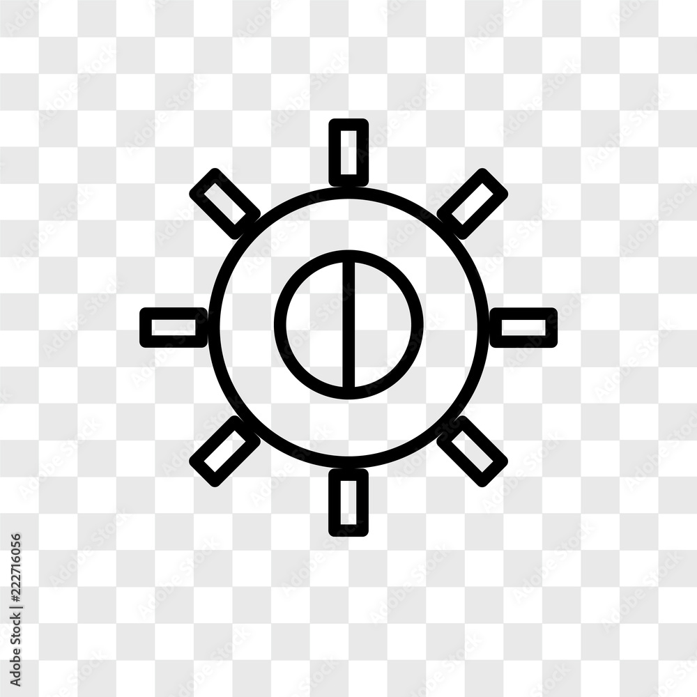 Poster brightness icons isolated on transparent background. modern and editable brightness icon. simple ico