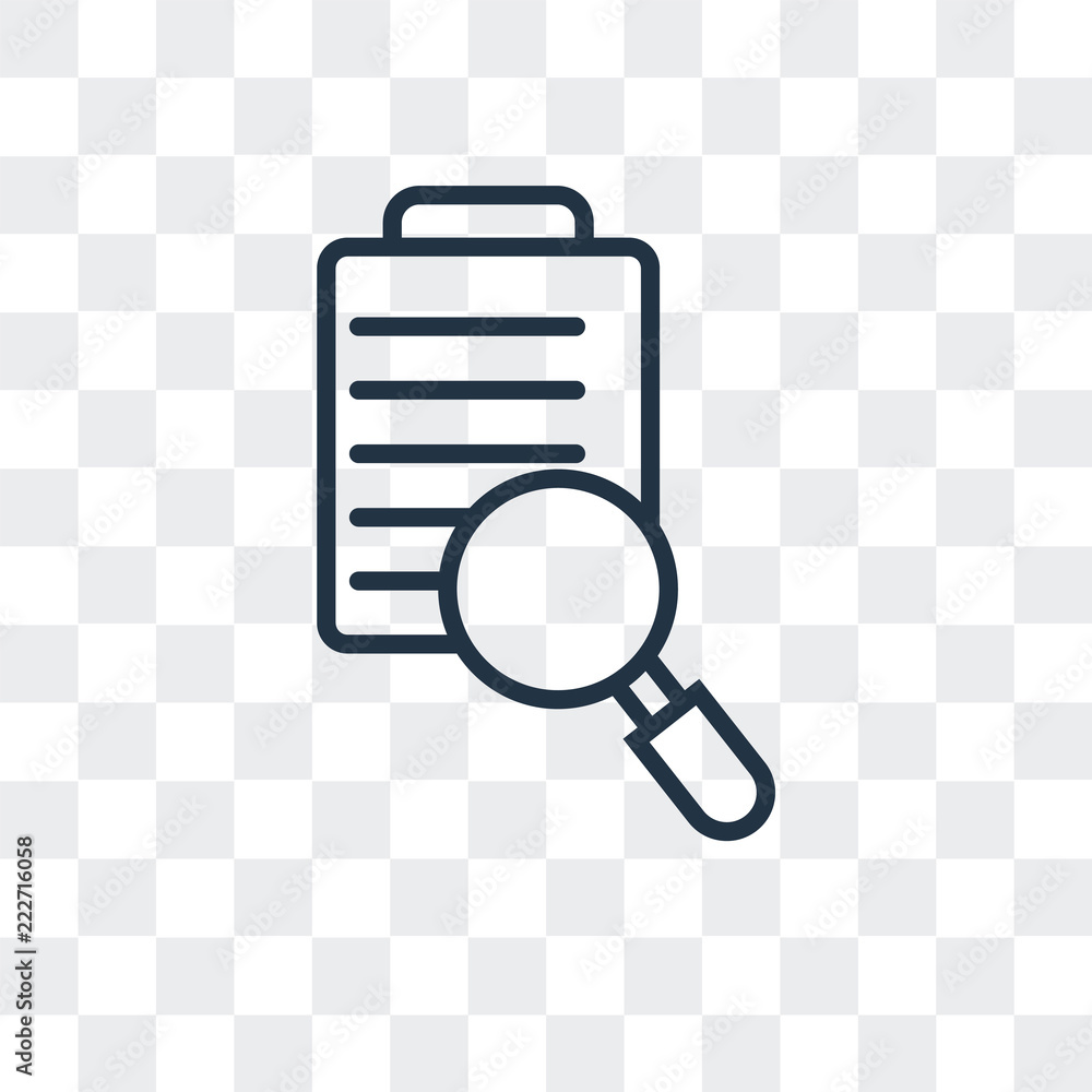 Aufkleber search icon isolated on transparent background. modern and editable search icon. simple icons vector