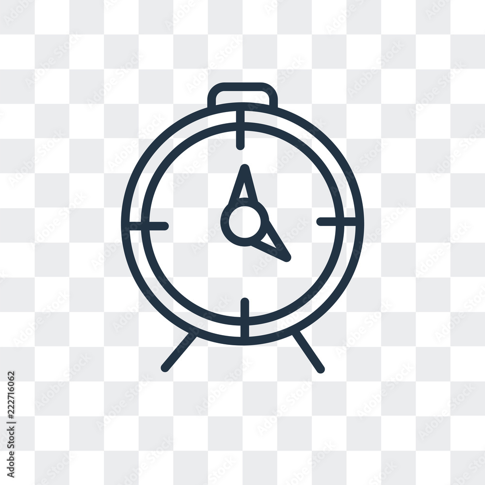 Poster clock icon isolated on transparent background. modern and editable clock icon. simple icons vector i