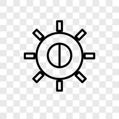 brightness icons isolated on transparent background. Modern and editable brightness icon. Simple icon vector illustration.