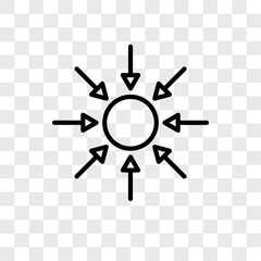 compact disc icons isolated on transparent background. Modern and editable compact disc icon. Simple icon vector illustration.