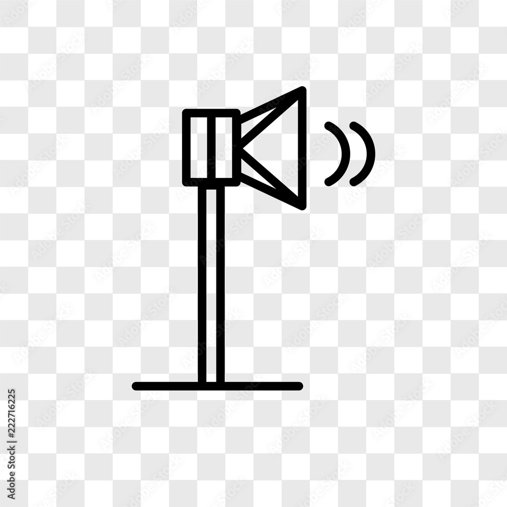 Poster speaker icons isolated on transparent background. modern and editable speaker icon. simple icon vect