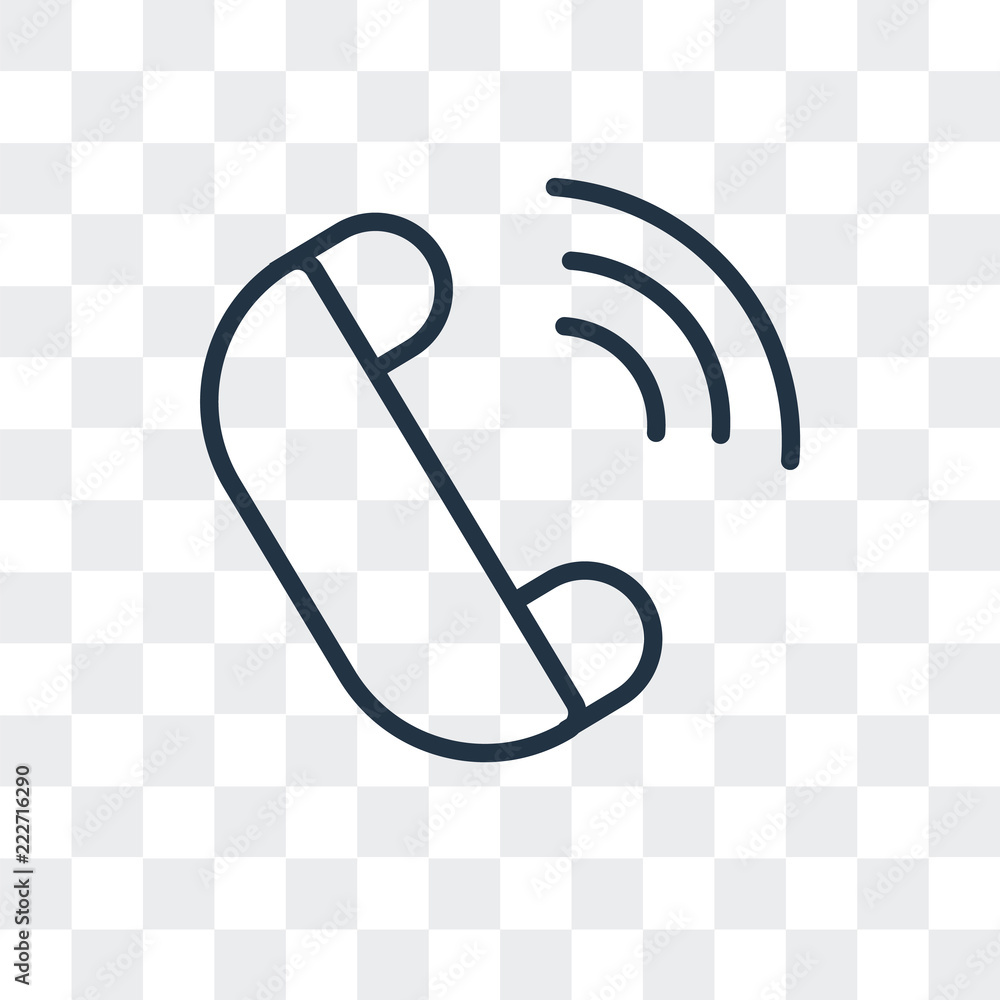 Poster phone call icon isolated on transparent background. modern and editable phone call icon. simple icon