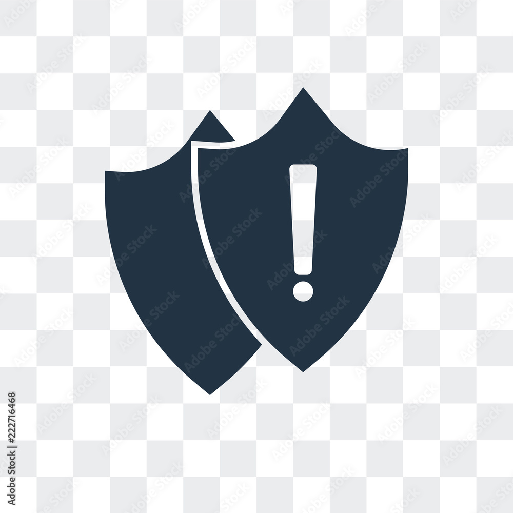 Poster shield icon isolated on transparent background. modern and editable shield icon. simple icons vector