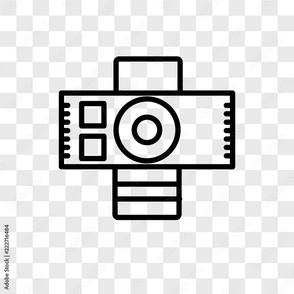 Poster projector icons isolated on transparent background. modern and editable projector icon. simple icon 