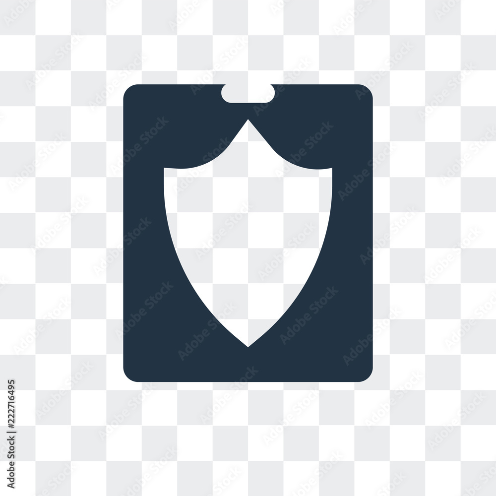 Poster shield icon isolated on transparent background. modern and editable shield icon. simple icons vector