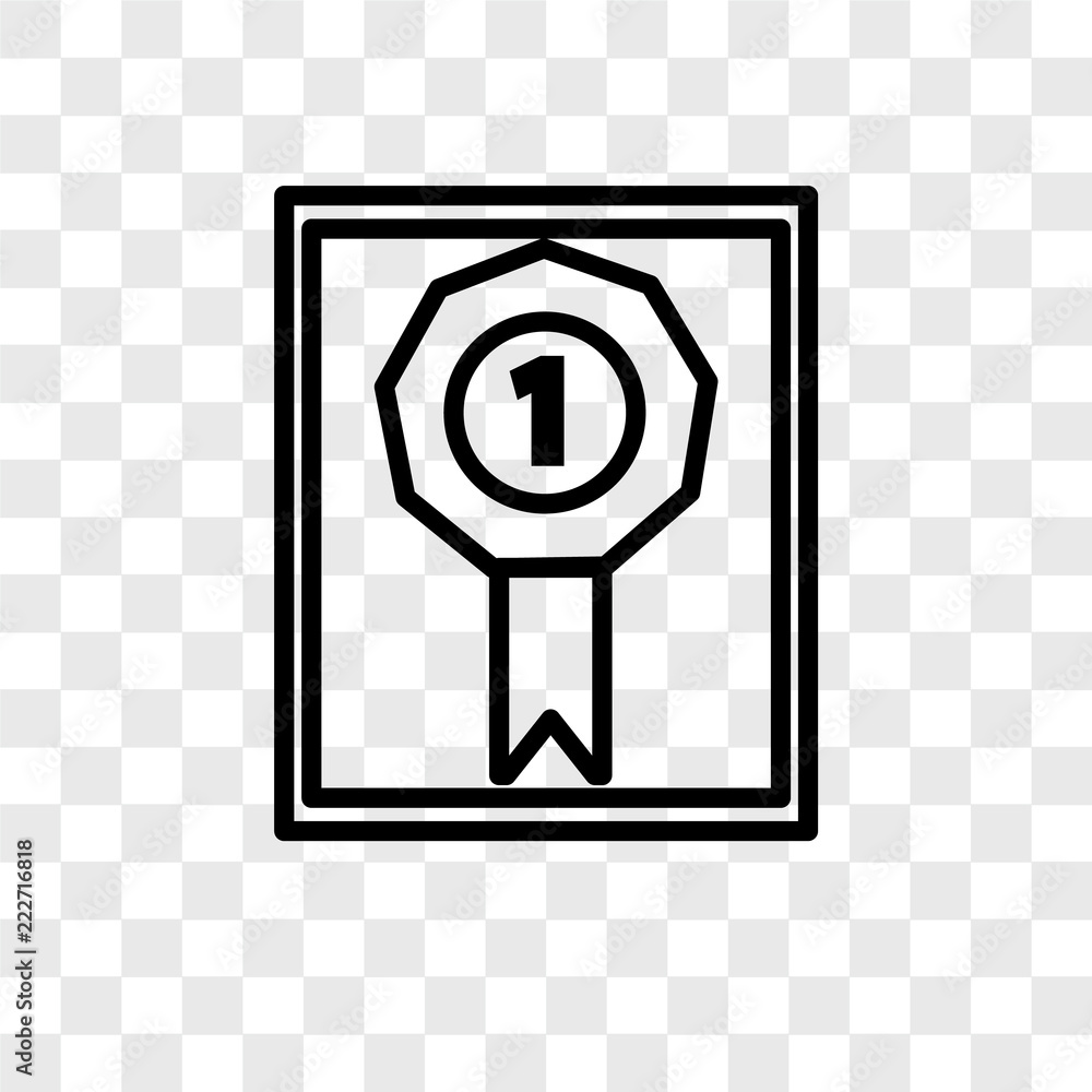 Poster prize icons isolated on transparent background. modern and editable prize icon. simple icon vector i