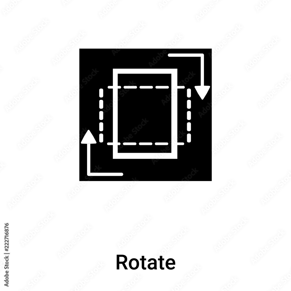 Poster rotate icon vector isolated on white background, logo concept of rotate sign on transparent backgrou