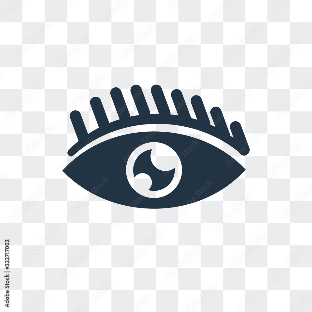 Poster eye icon isolated on transparent background. modern and editable eye icon. simple icons vector illus