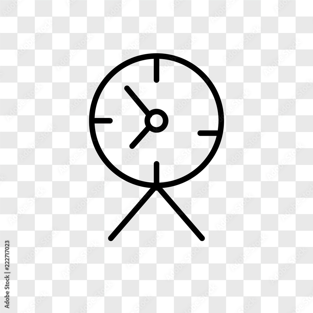 Poster time icons isolated on transparent background. modern and editable time icon. simple icon vector ill
