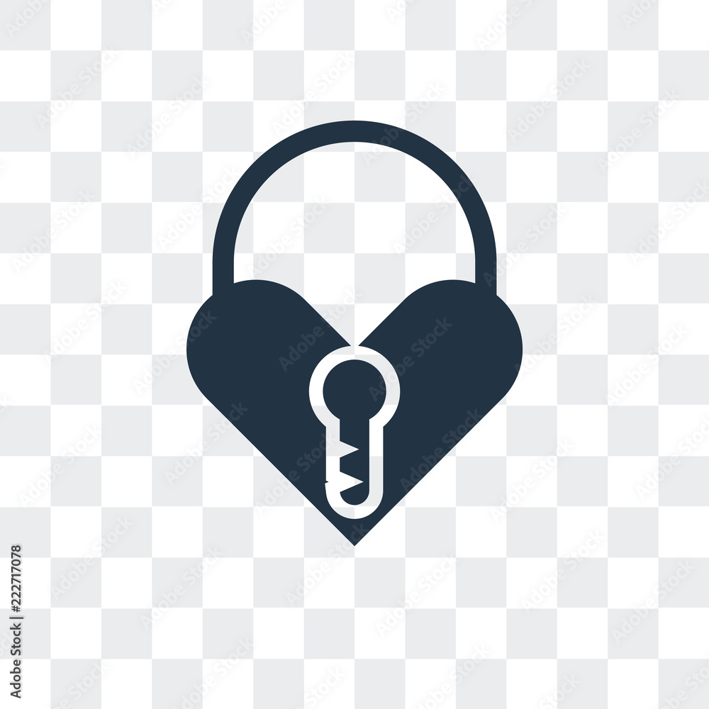 Poster padlock icon isolated on transparent background. modern and editable padlock icon. simple icons vect