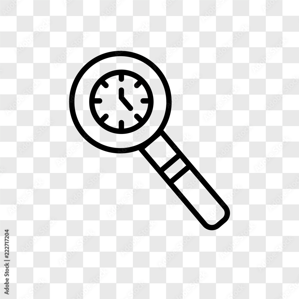 Poster clocks icons isolated on transparent background. modern and editable clocks icon. simple icon vector