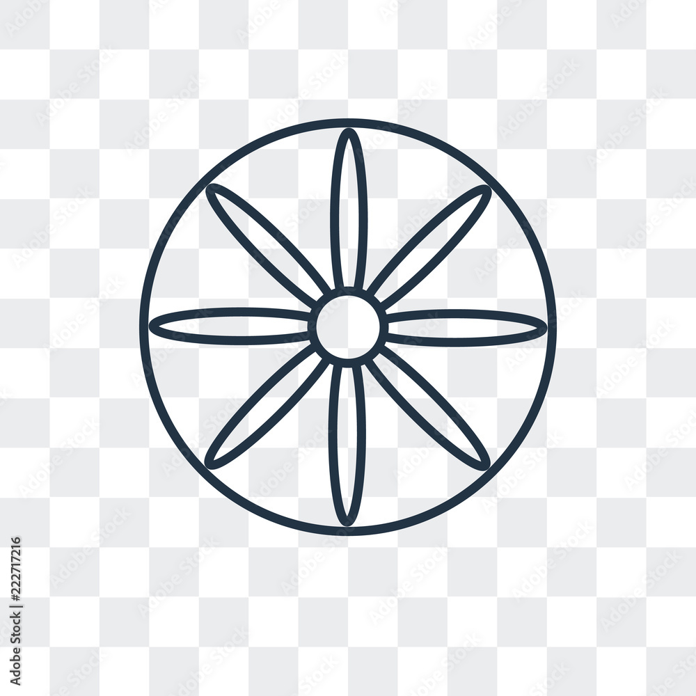 Poster circular de icon isolated on transparent background. modern and editable circular de icon. simple ic