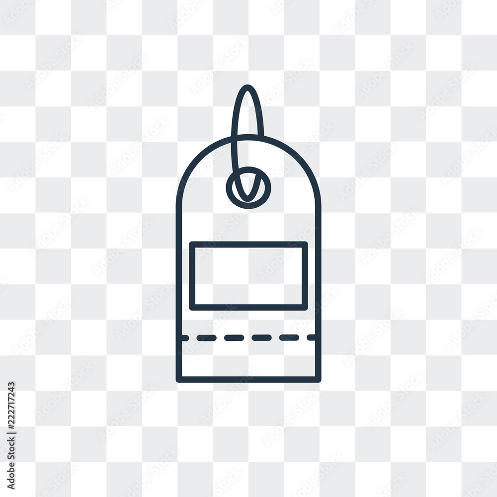 Poster tag icon isolated on transparent background. modern and editable tag icon. simple icons vector illus