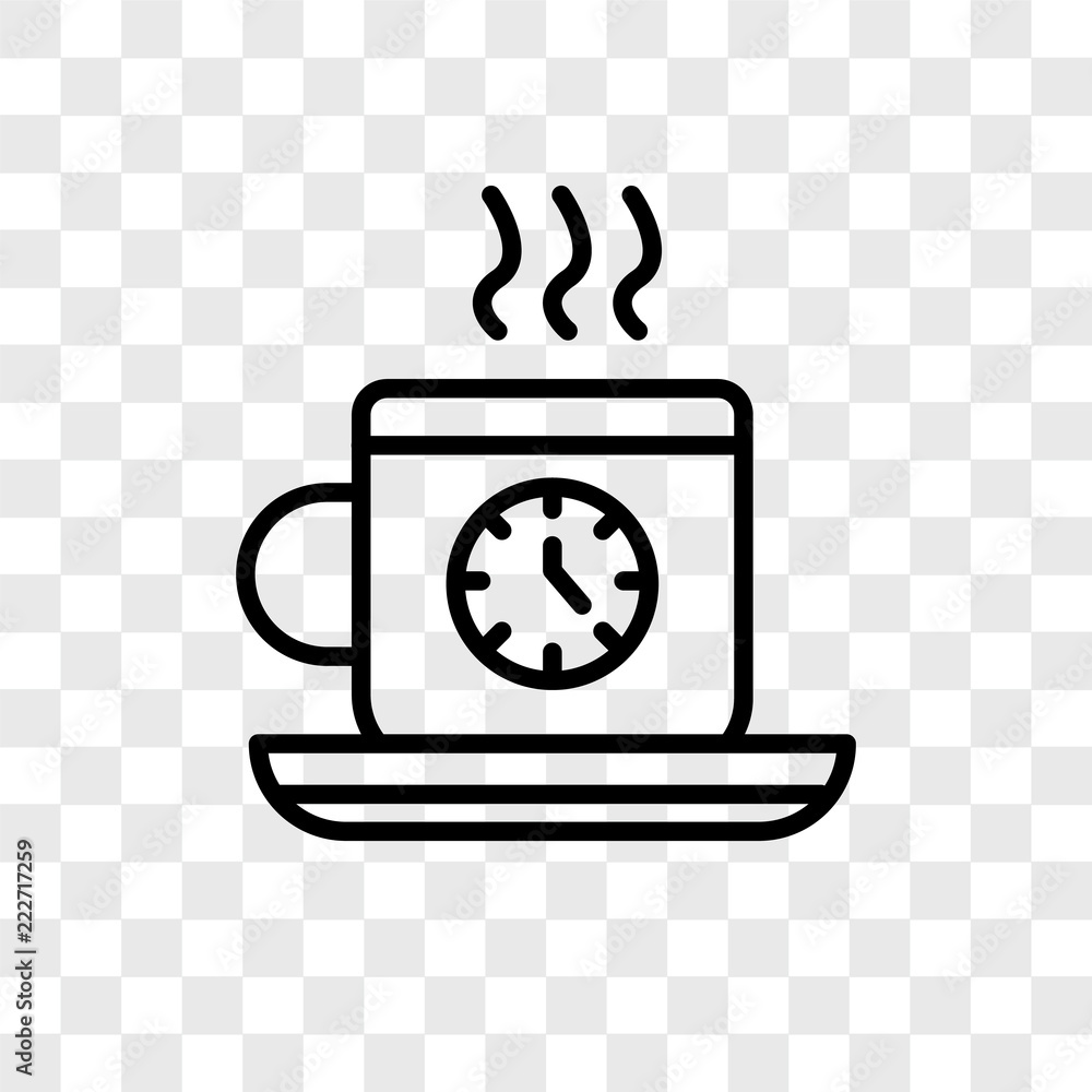 Poster digital clock icons isolated on transparent background. modern and editable digital clock icon. simp