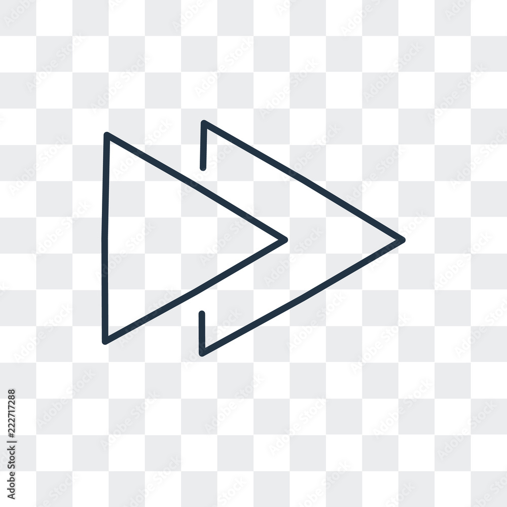 Poster double arrows icon isolated on transparent background. modern and editable double arrows icon. simpl