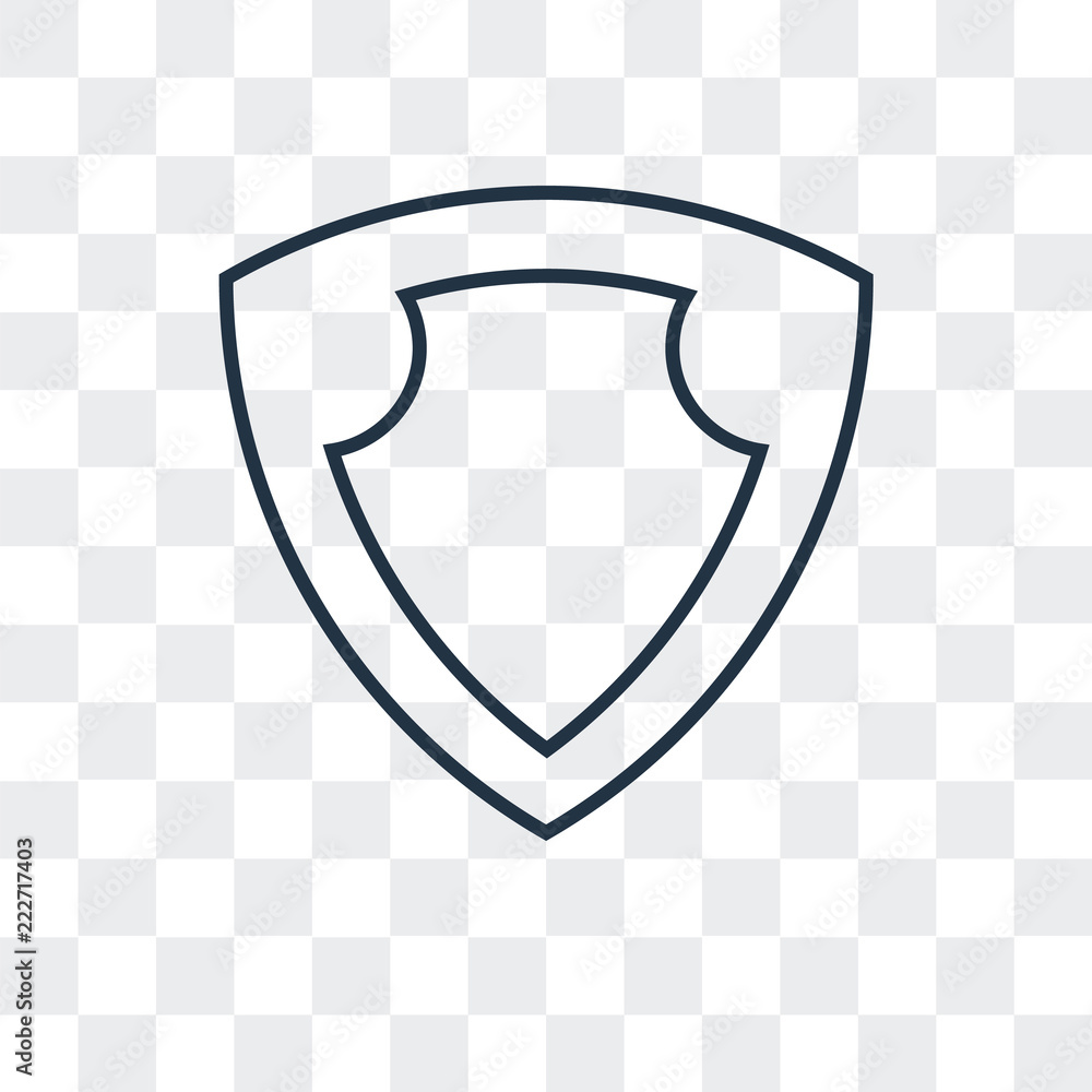 Poster shield icon isolated on transparent background. modern and editable shield icon. simple icons vector