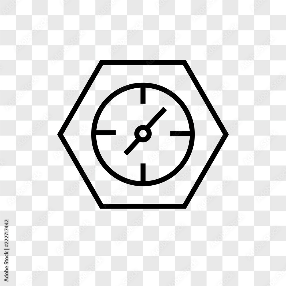 Poster clocks icons isolated on transparent background. modern and editable clocks icon. simple icon vector