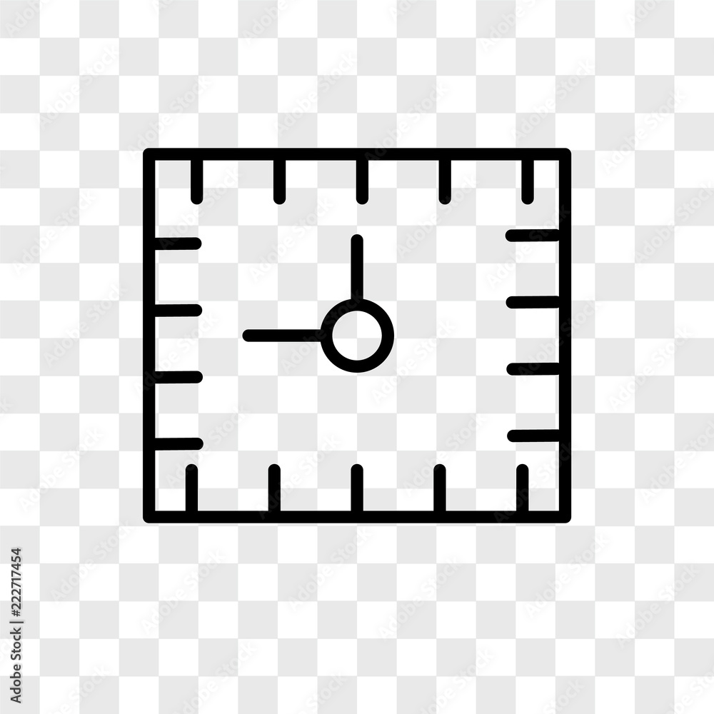 Poster alarm clock icons isolated on transparent background. modern and editable alarm clock icon. simple i
