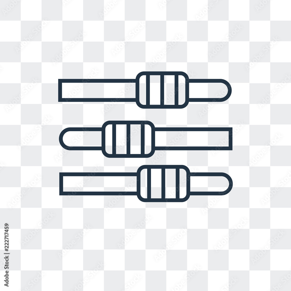 Poster music controller icon isolated on transparent background. modern and editable music controller icon.