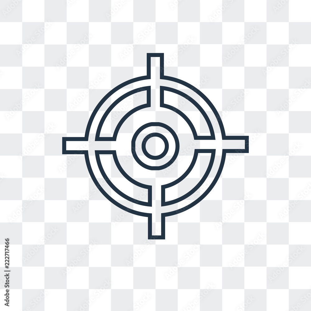 Poster target icon isolated on transparent background. modern and editable target icon. simple icons vector