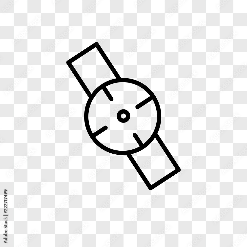 Poster smartwatch icons isolated on transparent background. modern and editable smartwatch icon. simple ico