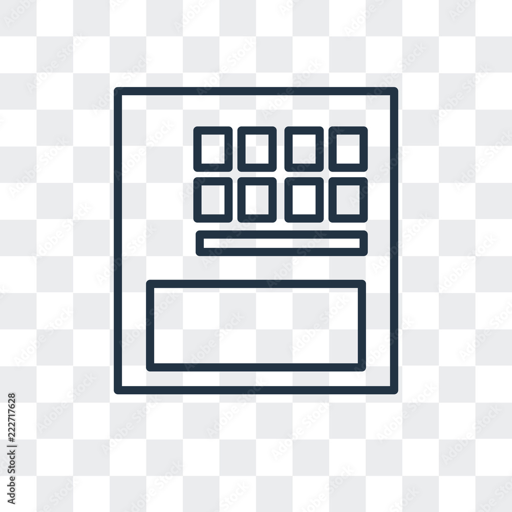 Poster calendar icon isolated on transparent background. modern and editable calendar icon. simple icons ve