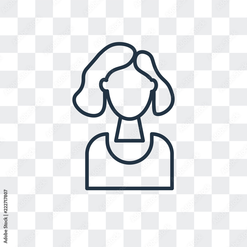Poster user icon isolated on transparent background. modern and editable user icon. simple icons vector ill