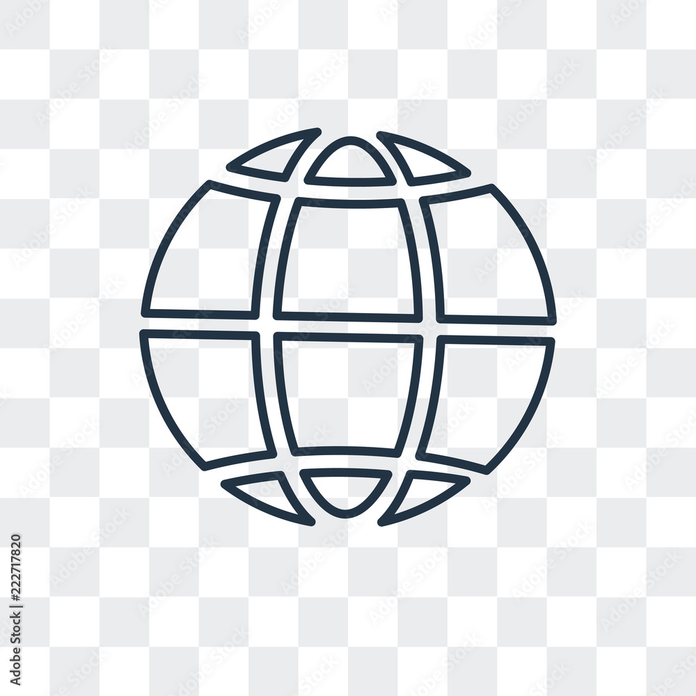 Poster world icon isolated on transparent background. modern and editable world icon. simple icons vector i