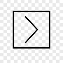 is greater than icons isolated on transparent background. Modern and editable is greater than icon. Simple icon vector illustration.