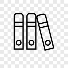 open book icons isolated on transparent background. Modern and editable open book icon. Simple icon vector illustration.