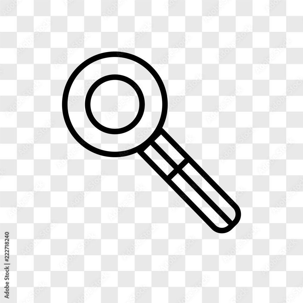 Poster loupe icons isolated on transparent background. modern and editable loupe icon. simple icon vector i