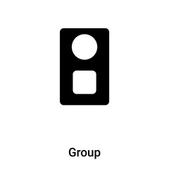 Group icon vector isolated on white background, logo concept of Group sign on transparent background, black filled symbol
