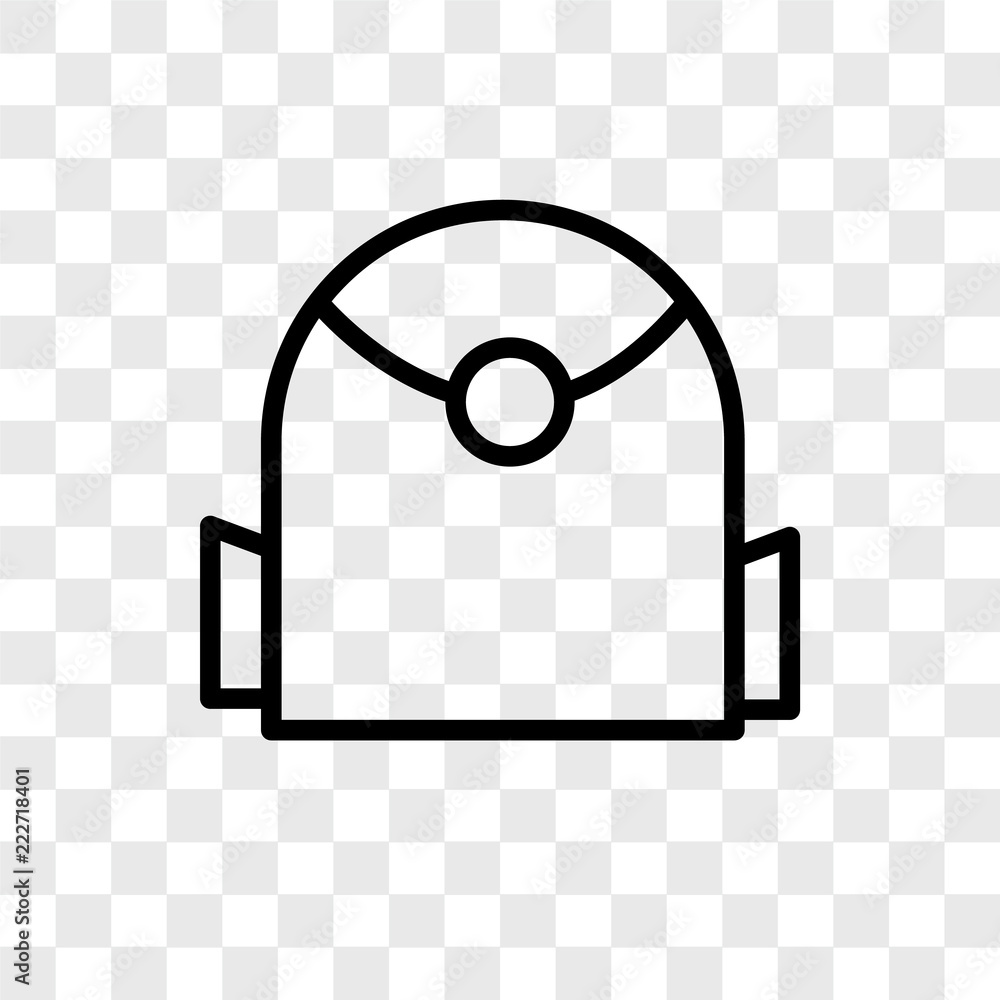 Poster bag icons isolated on transparent background. modern and editable bag icon. simple icon vector illus