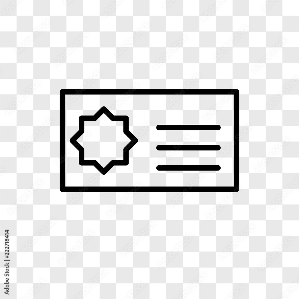 Poster card icons isolated on transparent background. modern and editable card icon. simple icon vector ill